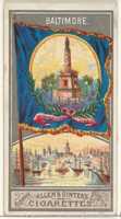 Free download Baltimore, from the City Flags series (N6) for Allen & Ginter Cigarettes Brands free photo or picture to be edited with GIMP online image editor