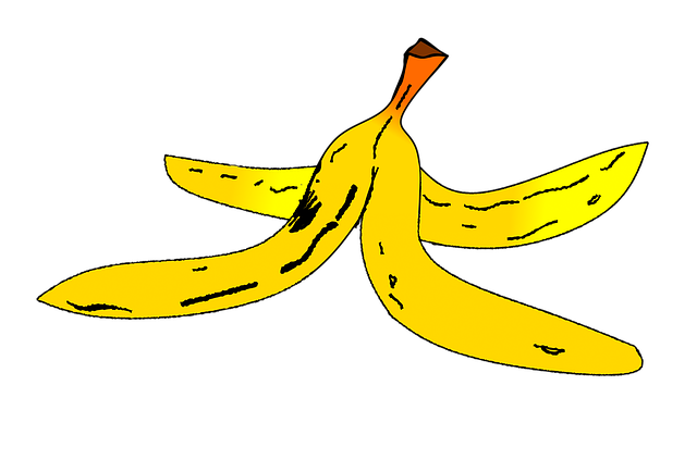 Free download Banana Peel Tripping Hazard Comic -  free illustration to be edited with GIMP free online image editor