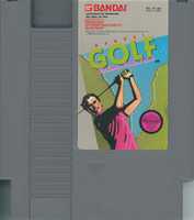 Free download Bandai Golf: Challenge Pebble Beach [NES-PG-USA] (Nintendo NES) - Cart Scans free photo or picture to be edited with GIMP online image editor