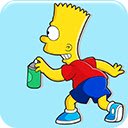 Bart Simpson  screen for extension Chrome web store in OffiDocs Chromium