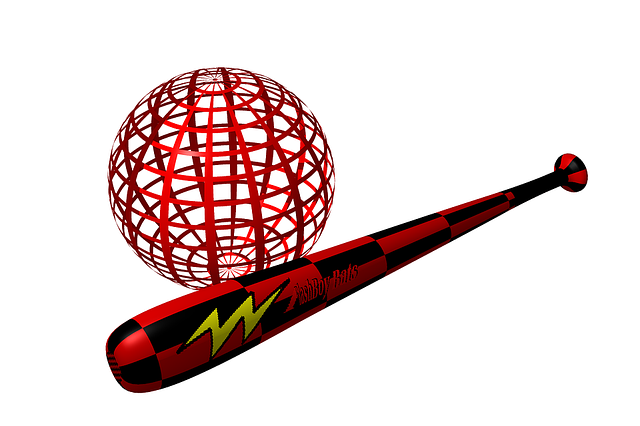 Free download Baseball Bat Globe Red -  free illustration to be edited with GIMP free online image editor