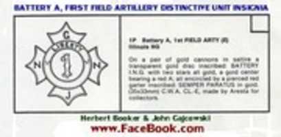 Free download Battery A, First Field Artillery Distinctive Unit Insignia 001 free photo or picture to be edited with GIMP online image editor