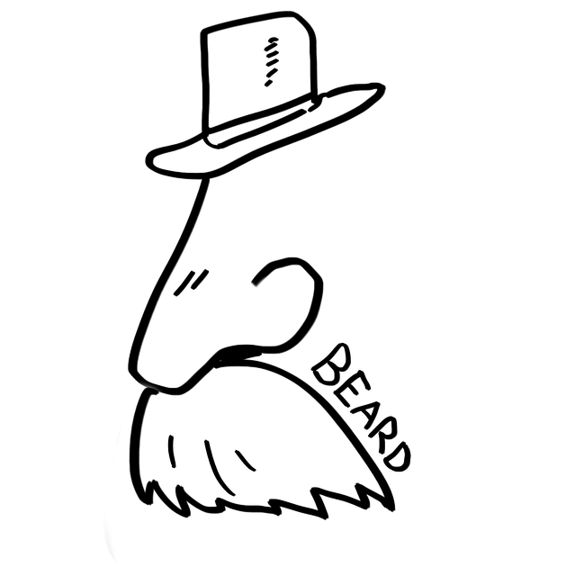 Free download Beard Drawing Sketch Funny -  free illustration to be edited with GIMP free online image editor