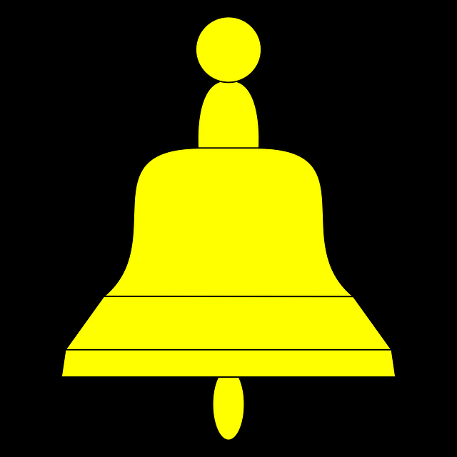 Free download Bell Yellow Symbol - Free vector graphic on Pixabay free illustration to be edited with GIMP free online image editor