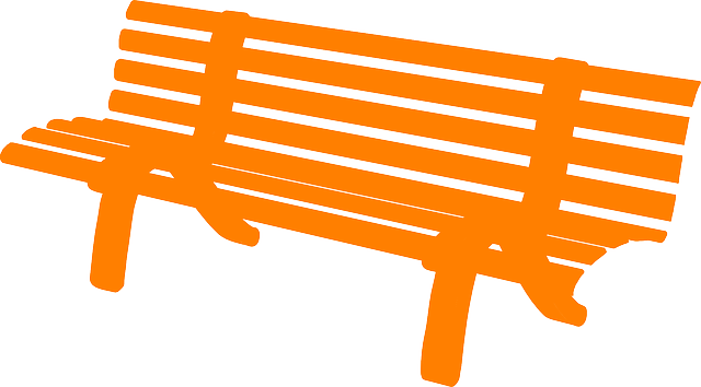 Free download Bench Orange Rest - Free vector graphic on Pixabay free illustration to be edited with GIMP free online image editor