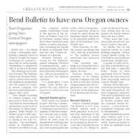 Free download Bend Bulletin to Have New Oregon Owners free photo or picture to be edited with GIMP online image editor