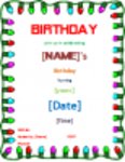 Free download Birthday Party Invitation Card Template DOC, XLS or PPT template free to be edited with LibreOffice online or OpenOffice Desktop online