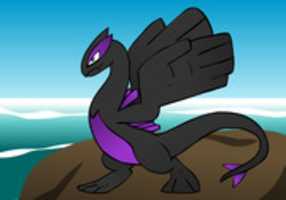 Free download black  and purple lugia free photo or picture to be edited with GIMP online image editor