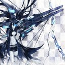 Écran 1366x768 du thème de l'anime Black Rock Shooter pour l'extension de la boutique en ligne Chrome dans OffiDocs Chromium