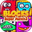 Blocks Super Match3  screen for extension Chrome web store in OffiDocs Chromium