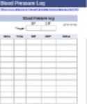 Free download Blood Pressure Log DOC, XLS or PPT template free to be edited with LibreOffice online or OpenOffice Desktop online