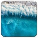 Layar Blue Beach Waves untuk ekstensi toko web Chrome di OffiDocs Chromium