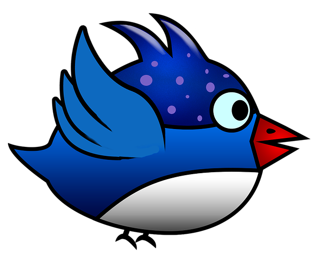 Free download Blue Bird Animal -  free illustration to be edited with GIMP free online image editor