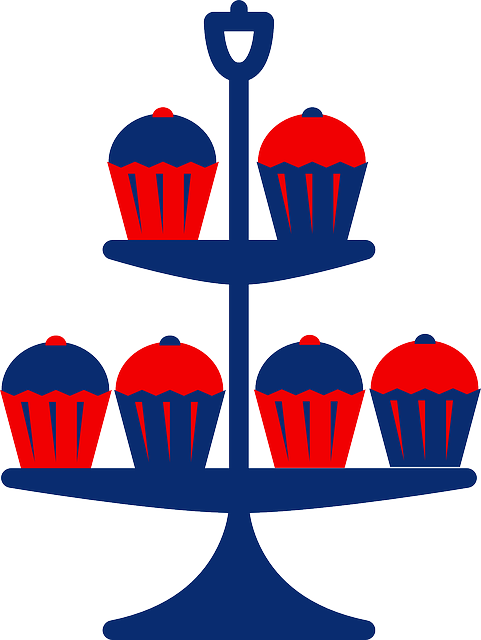 Free download Blue Cake Red - Free vector graphic on Pixabay free illustration to be edited with GIMP free online image editor