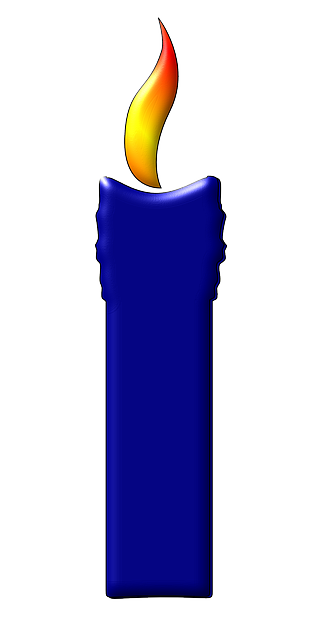 Free download Blue Candle - Free vector graphic on Pixabay free illustration to be edited with GIMP free online image editor