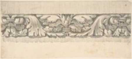 Free download Border Design from a Classical Frieze, Decorated with Vines and Leaves free photo or picture to be edited with GIMP online image editor