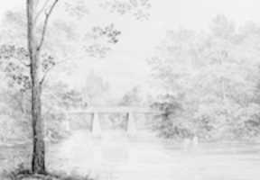 Free picture Bridge over Crumelbow Creek, David Hosack Estate, Hyde Park, New York (from Hosack Album) to be edited by GIMP online free image editor by OffiDocs