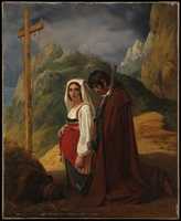 Free download Brigand and His Wife in Prayer free photo or picture to be edited with GIMP online image editor