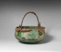 Free download Bronze cauldron with swinging handle free photo or picture to be edited with GIMP online image editor