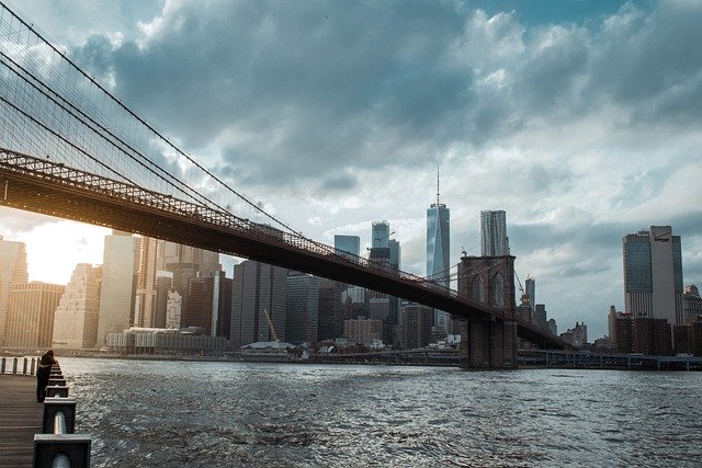 Free download brooklyn bridge skyline new york free picture to be edited with GIMP free online image editor