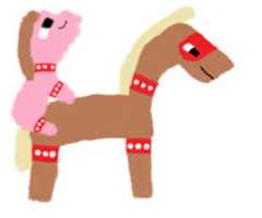 Free download Brownie The Horse.mcprime Pig free photo or picture to be edited with GIMP online image editor