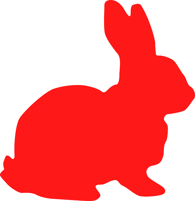 Free download Bunny Rabbit Red - Free vector graphic on Pixabay free illustration to be edited with GIMP free online image editor