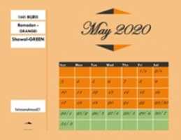 Free download CALENDER MAY 2020 free photo or picture to be edited with GIMP online image editor