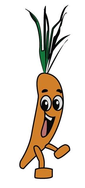 Gratis download Carrot Cartoon Plant - gratis illustratie om te bewerken met GIMP gratis online afbeeldingseditor