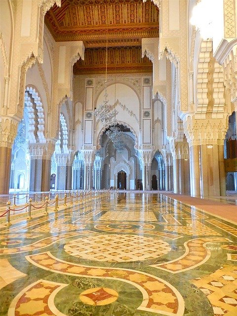 Free download casablanca hassan ii mosque morocco free picture to be edited with GIMP free online image editor