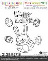 Free download Celebration Church 2017 Easter Coloring Page free photo or picture to be edited with GIMP online image editor