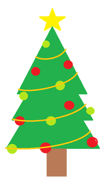 Free download Childlike Christmas Tree Pine -  free illustration to be edited with GIMP free online image editor