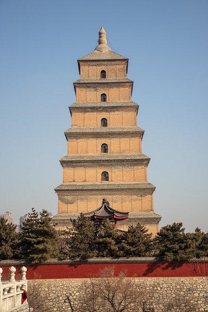 Free download China XiAn Wild Goose Pagoda -  free photo or picture to be edited with GIMP online image editor