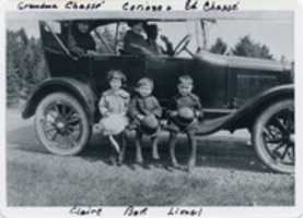 Free download Claire, Lionel, and Bert Chatel with Grandma Rose Chasse, Uncle Ed Chasse, and Aunt Corinne Chasse about 1920 free photo or picture to be edited with GIMP online image editor