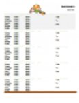 Free download Class Snack Schedule Template DOC, XLS or PPT template free to be edited with LibreOffice online or OpenOffice Desktop online