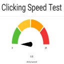 Clicking Speed Test  screen for extension Chrome web store in OffiDocs Chromium