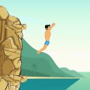 Cliff Diving Game  screen for extension Chrome web store in OffiDocs Chromium