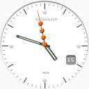 Clock effect  screen for extension Chrome web store in OffiDocs Chromium