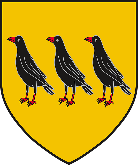 Free download Coat Of Arms Borch Three Jackdaws - Free vector graphic on Pixabay free illustration to be edited with GIMP free online image editor