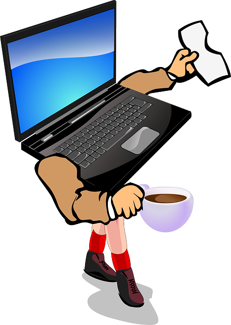 Free download Coffee Computer Laptop - Free vector graphic on Pixabay free illustration to be edited with GIMP free online image editor