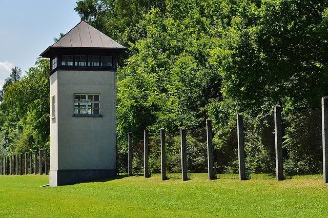 Free download concentration camp dachau watchtower free picture to be edited with GIMP free online image editor