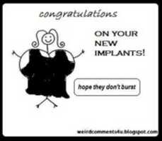 Free download Congratulations On Your New Implants  free photo or picture to be edited with GIMP online image editor