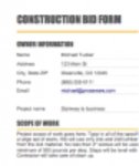 Free download Construction Proposal Template 1 DOC, XLS or PPT template free to be edited with LibreOffice online or OpenOffice Desktop online