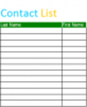 Ücretsiz indirme Kişi listesi şablonu DOC, XLS veya PPT şablonu çevrimiçi LibreOffice veya çevrimiçi OpenOffice Masaüstü ile düzenlenebilir