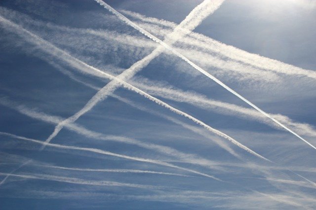 تنزيل مجاني لـ Contrail Aircraft Sky - صورة أو صورة مجانية ليتم تحريرها باستخدام محرر الصور عبر الإنترنت GIMP