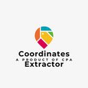 Coordinates Extractor  screen for extension Chrome web store in OffiDocs Chromium