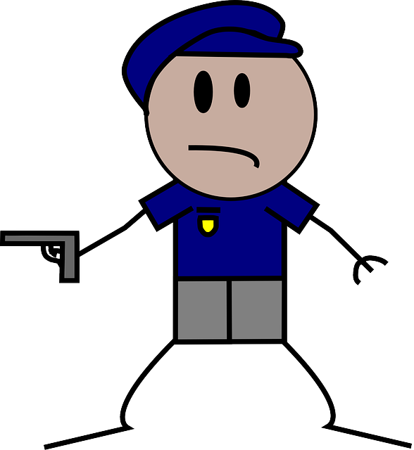 Free download Cop Pistol Gun - Free vector graphic on Pixabay free illustration to be edited with GIMP free online image editor