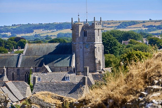 Free download corfe castle dorset england castle free picture to be edited with GIMP free online image editor