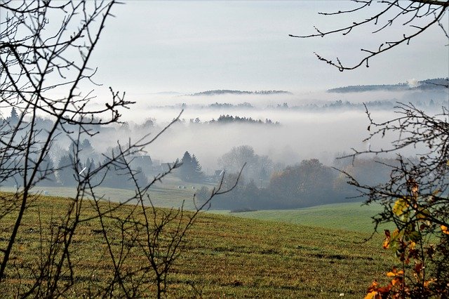 Free download country fog thick fog morning fog free picture to be edited with GIMP free online image editor