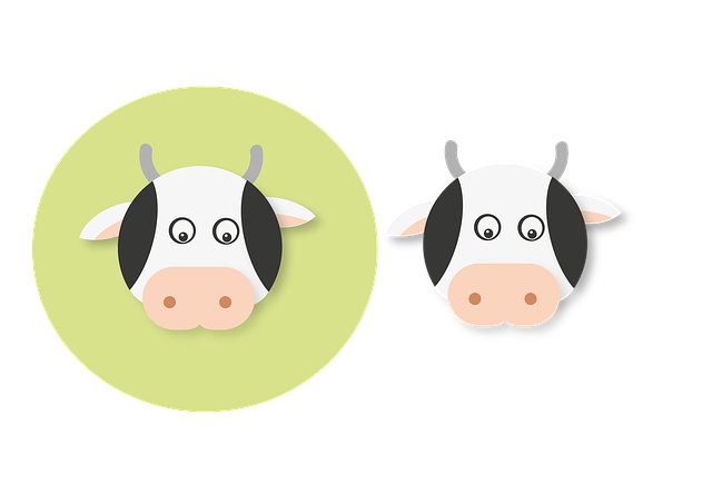 Free download Cow Graphic Calf Animal -  free illustration to be edited with GIMP free online image editor