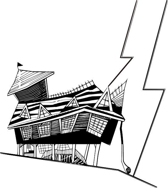 Free download Crooked Home House On Stilts - Free vector graphic on Pixabay free illustration to be edited with GIMP free online image editor